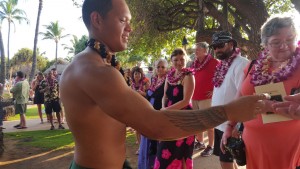 Old Lahaina Luau coconut demonstration