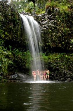 Waterfall hike Maui