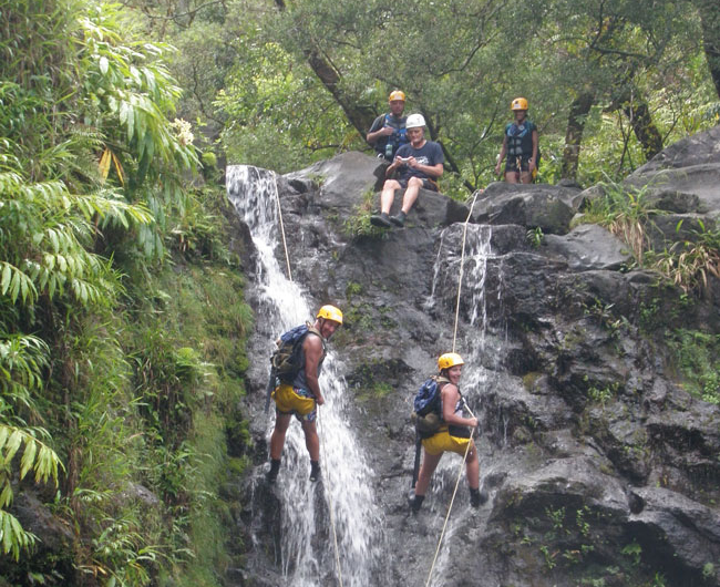 Rappelling Down Waterfalls on Maui, Hawaii Adventure Tours